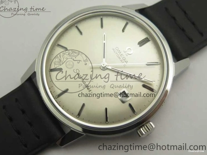 1226 Seamaster 30 1962 date SS TW Best Edition White Dial Silver Markers On Black Leather Strap MIYOTA Fashionable 8021